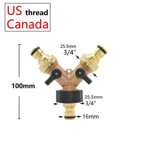 NPT mosiądz 3 4 gwint wąż ogrodowy rozdzielacz wo 3WC130166 Cena