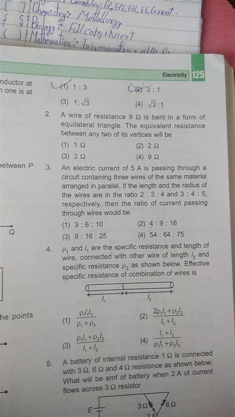 A wire of resistance 9Ω is bent in a form of equilateral triangle The eq