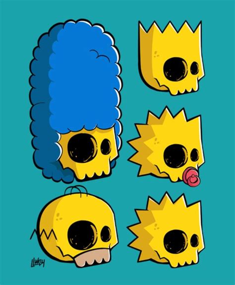 The Simpsons Character Has Blue Hair And Is Sticking Out His Tongue