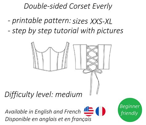 Printable Corset Template