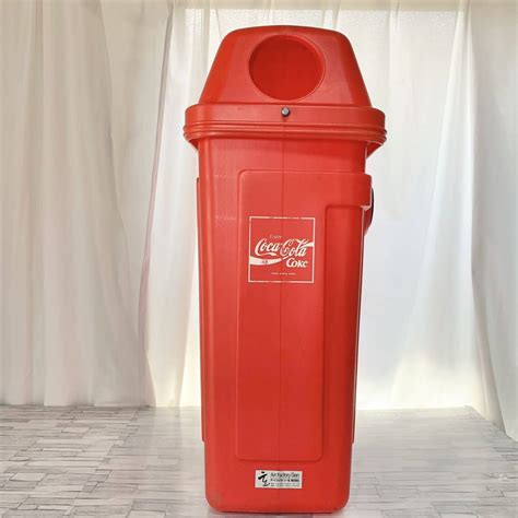 コカ コーラ Coca Cola ダストボックス 空き缶入れ ゴミ箱 プラスチック製 コレクション インテリア 雑貨 レアコカ・コーラ