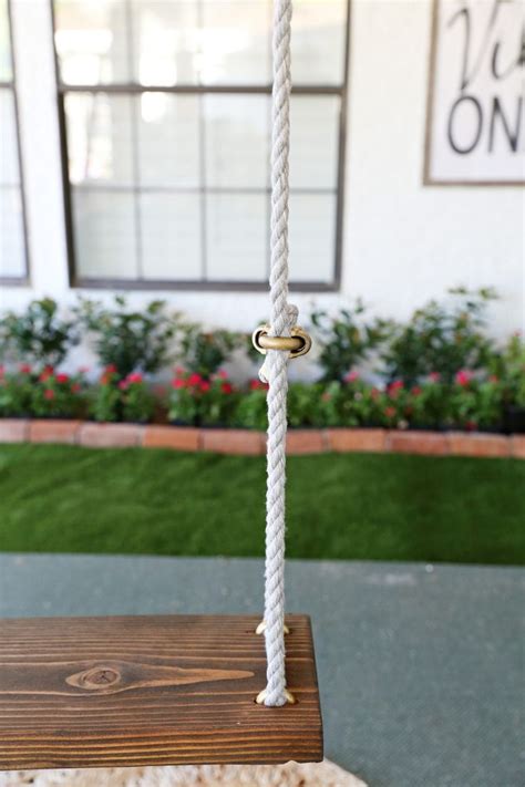 Make your own DIY Outdoor Swing (Rope Swing Tutorial) | Outdoor swing ...