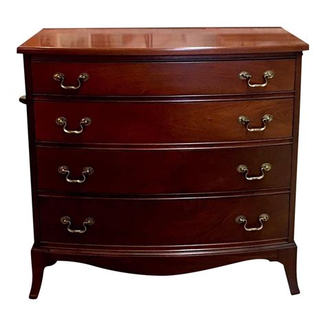 Antique Mahogany Bow Front Chest | Chairish