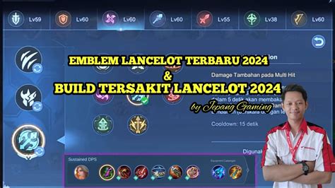 EMBLEM LANCELOT TERBARU 2024 BUILD TERSAKIT LANCELOT 2024 GAMPLAY