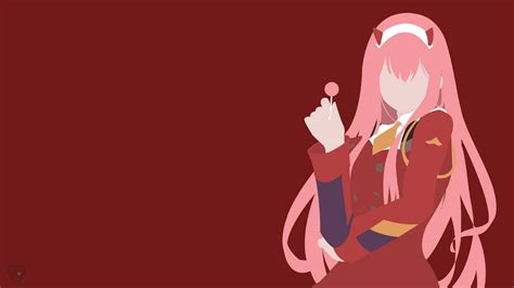 002 Zero Two Minimalist By Bliekord On Deviantart