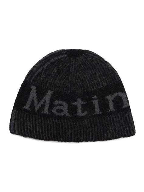 MUSINSA公式 MATIN KIM MATIN STRIPE TWO TONE BEANIE BLACK