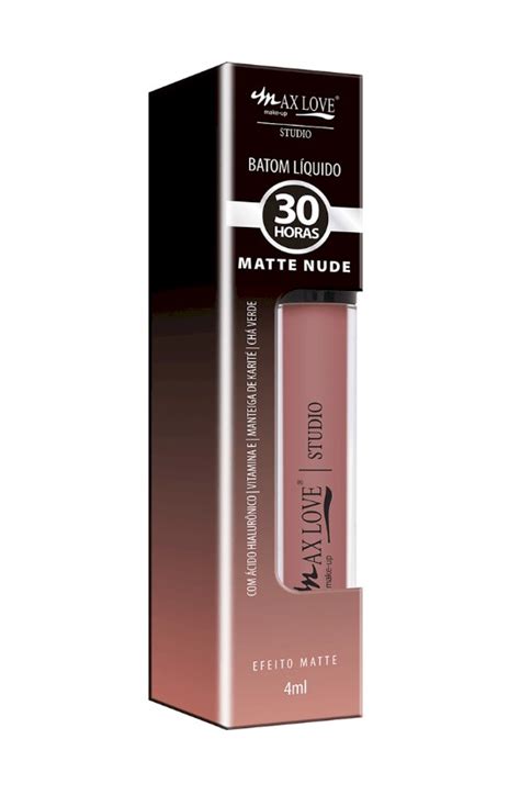 BATOM LÍQUIDO MATTE NUDE 30HRS MAX LOVE MAKE ME