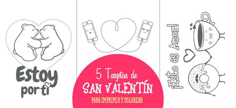 Tarjetas por San Valentín para imprimir - Imagui