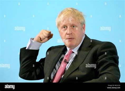 Conservative Party Leadership Candidate Boris Johnson During A Tory