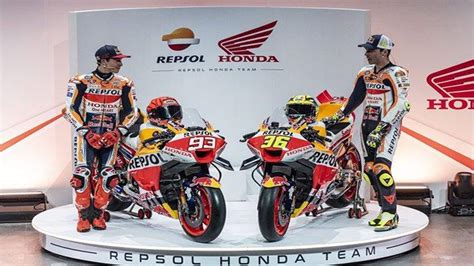 Tampilan Livery MotoGP Motor RC213V Repsol Honda 2023 Yang Dipakai Marc