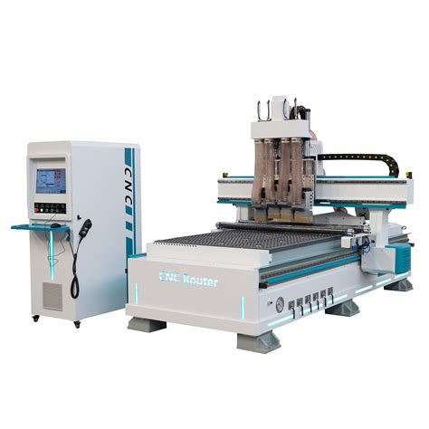 Top Quality Pneumatic 4 Heads Atc CNC Router 4 Axis Cabinet Door Making