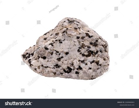 Raw Granite Stone Igneous Rock Isolated Stock Photo 2269460063 ...