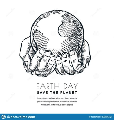 Earth Day Hands Holding Earth Planet