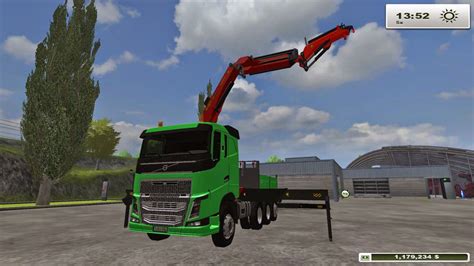 Mods Farming Simulator 2015 VOLVO FH 16 8X6 CON GRUA PALFINGER CRANE