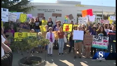 Dozens show up at Salinas city hall to protest climate change