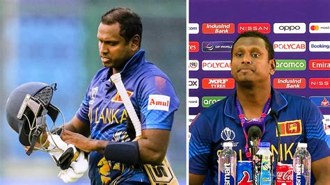 Angelo Mathews Says Timed Out Dismissal Absolutely Disgraceful