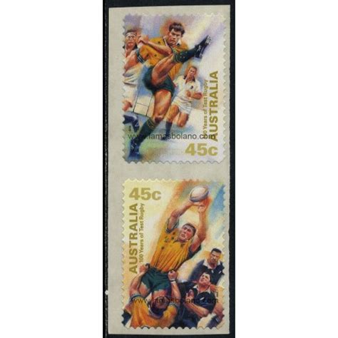 SELLOS DE AUSTRALIA 1999 RUGBY EN AUSTRALIA CENTENARIO DE PRIMER