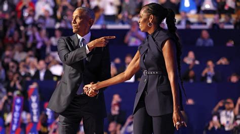 Barack Michelle Obama Electrify Dnc Crowd With Kamala Harris