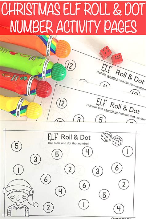 Elf Roll Dot Number Game Numeral Recognition Doubles Addition Artofit