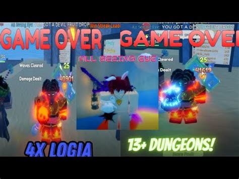 Doing Dungeons With All Seeing Eye X Logia Gpo Youtube