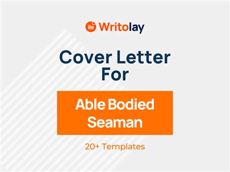 Able Bodied Seaman Cover Letter Examples Templates Writolay