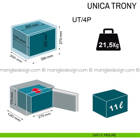 Cassaforte Technomax Unica Trony Con Combinazione Elettronica UT 4P