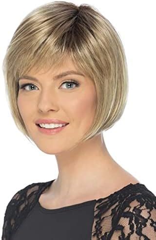 Amazon RENERSHOW Short Blonde Bob Wigs For White Women Ombre