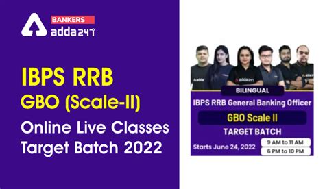 IBPS RRB GBO Online Live Classes Target Batch 2022