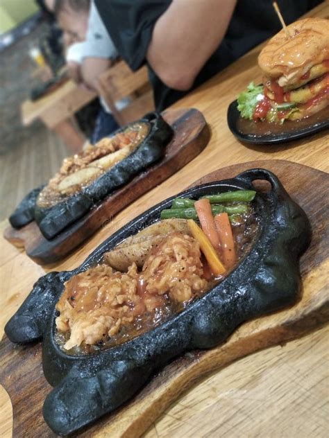 Chicken Steak Hot Plate Indonesian Stock Image Image Of Chicken Steak 264339989