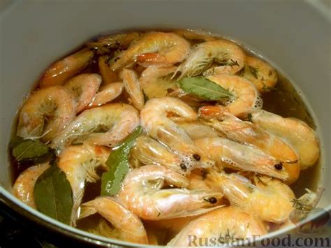 Рецепт: Вареные креветки к пиву на RussianFood.com
