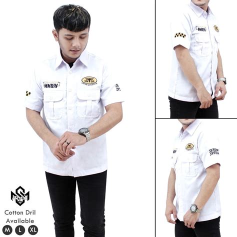 Jual Workshirt Kemeja Kerja Pria Lengan Pendek Sensor Shopee Indonesia