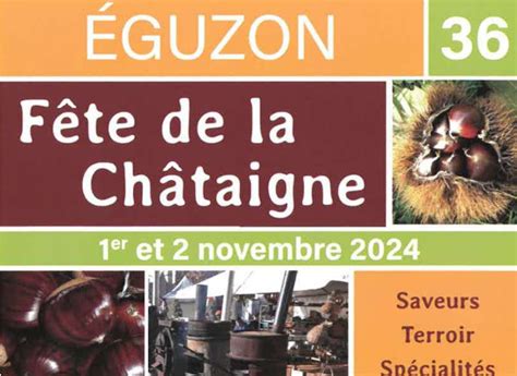 Fête de la Châtaigne dÉguzon 1er 3 novembre 2024 Fédération