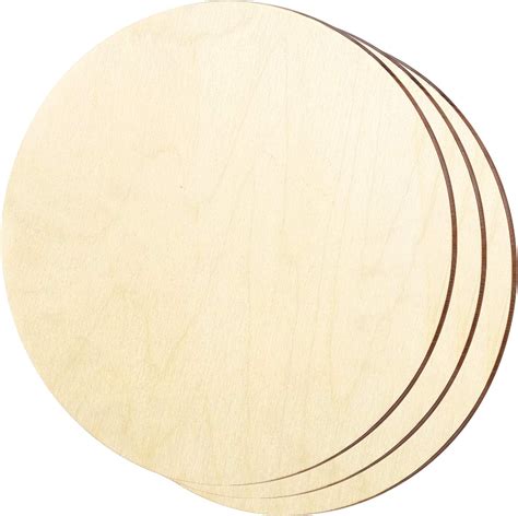 Amazon Pieces Inch Unfinished Wood Circles For Crafts Wooden