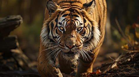 Premium Photo | Tiger roaring photo wallpaper