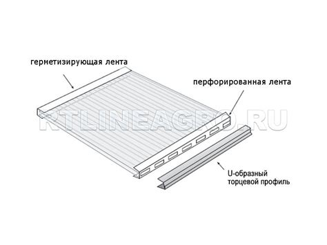 Купить герметизирующие, перфорированные ленты для монтажа поликарбоната.