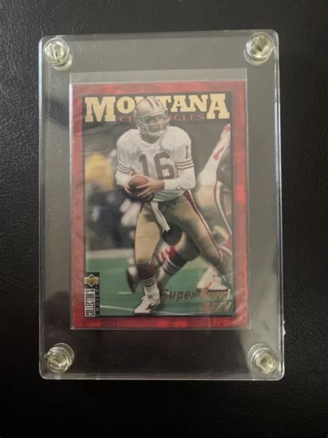 1995 COLLECTOR S CHOICE Joe Montana Montana Chronicles Card Jm 8 EUR 7