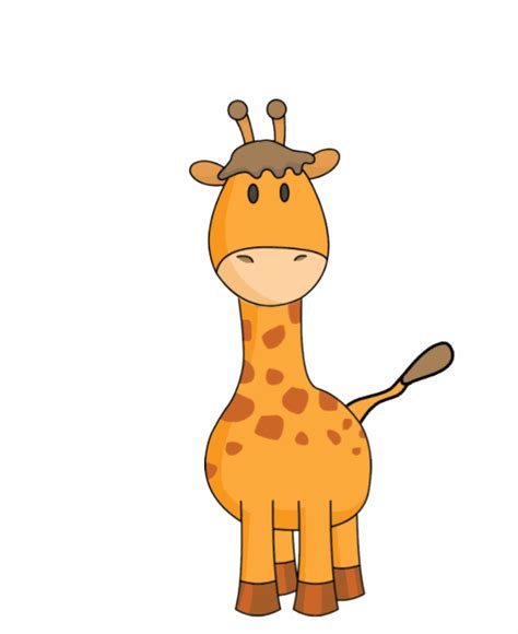 Animal Animated Clipart-Giraffe Animation