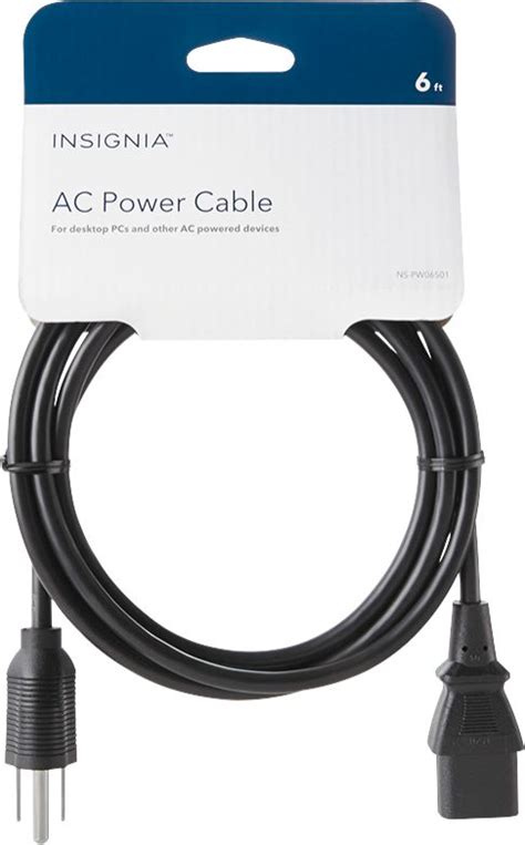 Best Buy Insignia Computer Ac Power Cable Black Ns Pw