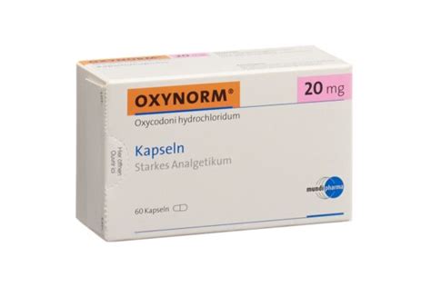 Oxynorm Kaps 20 Mg 60 Stk Auf Rezept Coop Vitality