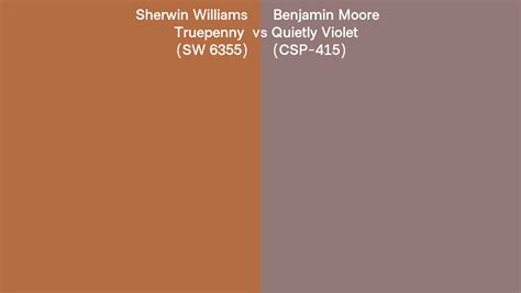 Sherwin Williams Truepenny Sw Vs Benjamin Moore Quietly Violet