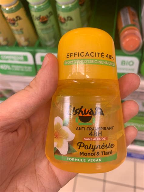 Ushuaïa Polynésie Déodorant soin roll on à l Huile de Monoï Fleur