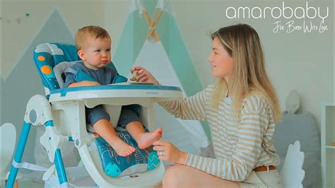 Стульчик для кормления AmaroBaby ENJOY - YouTube