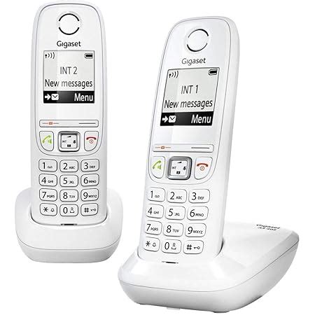 Telefono fisso GIGASET AS690 Duo Bianco : Amazon.it: Elettronica