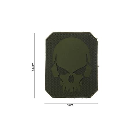 Cusson Patch Pirate Skull Pvc D Velcro Dan Military