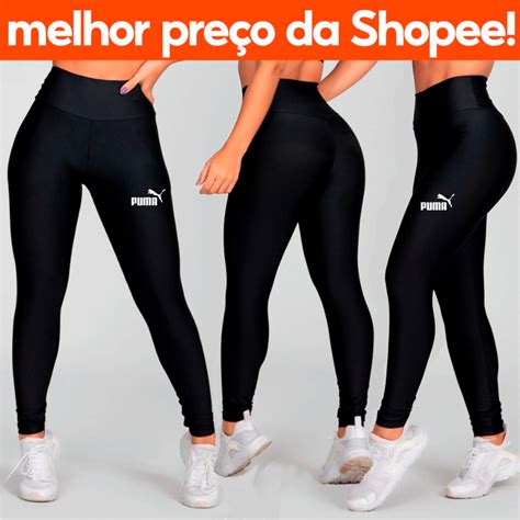 Calça Legging Feminina Suplex Cintura Alta Zero Transparência Puma