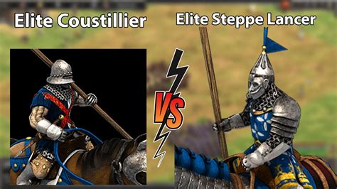 Elite Coustillier Vs Elite Steppe Lancer Aoe Ii Definitive Edition