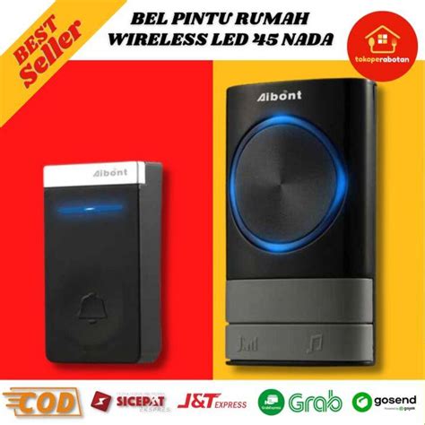 Bell Rumah Wireles Doorbell Bel Pintu Waterproof Jarak Meter Led