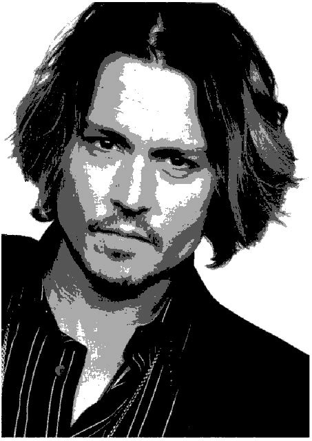 Johnny depp stencil by moon-glaze on DeviantArt