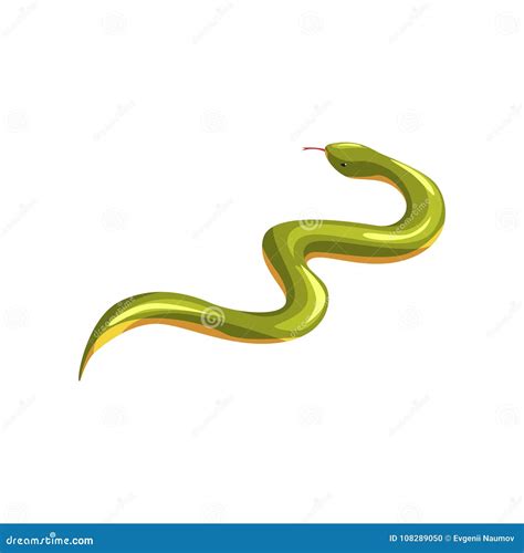 Cartoon Sea Serpent Creature Character. Vector Clip Art Illustration ...