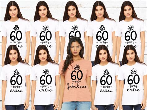 60th Birthday Shirt Sixty And Fabulous Shirt Birthday Etsy